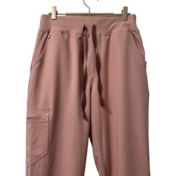 FIGS Womens High Rise Zamora Jogger Scrub Pants Size MT Mauve Pink Healthcare - Picture 3 of 7
